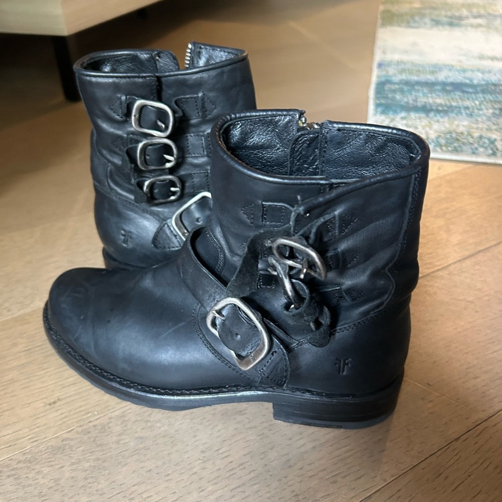 Frye Buckle Ankle Boot